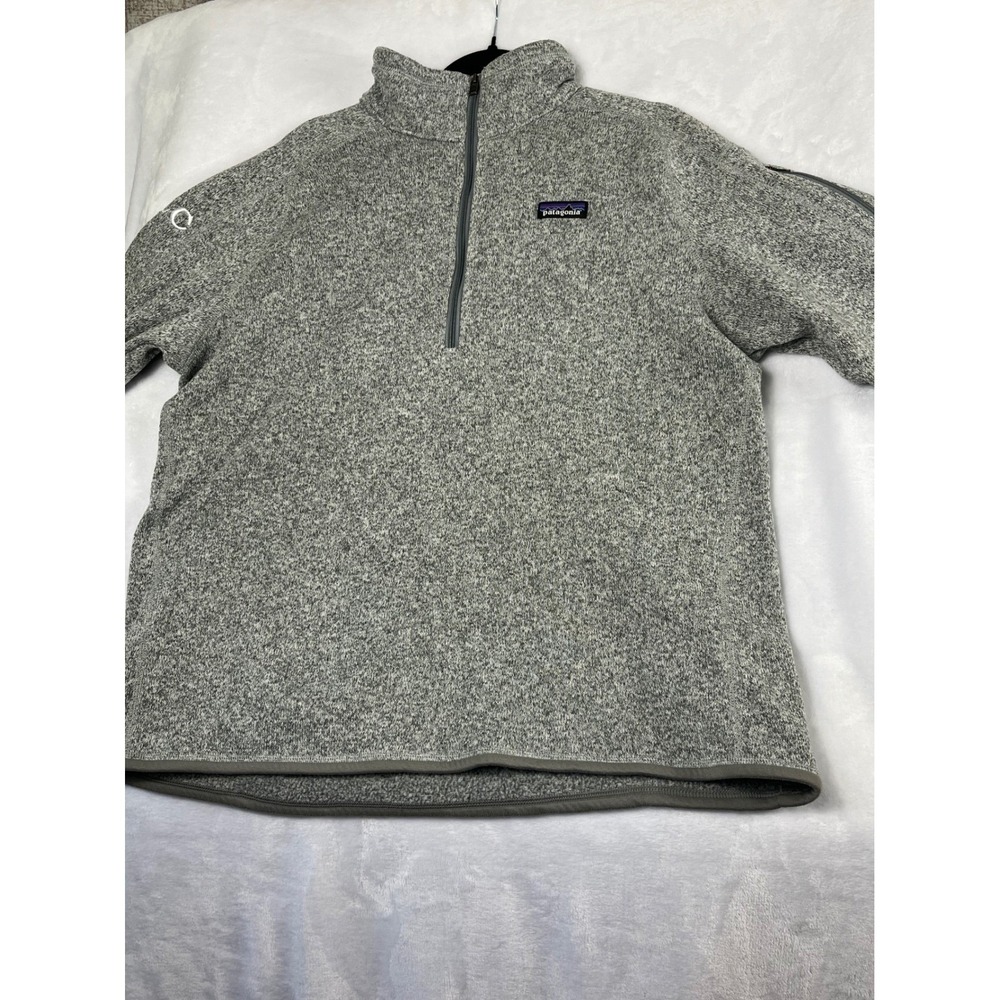 Patagonia Better Sweater Pullover Womens XXL Grey Excellent 1/4 Zip Fleece SLC - Picture 15 of 15